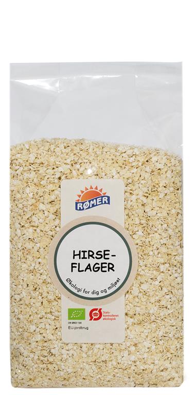 Hirseflager, 500 g. Økologisk